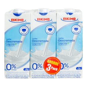 Pack de 3 leches UHT descremadas 1 litro