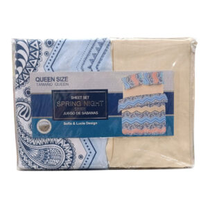 Juego de sábanas Queen 4 piezas